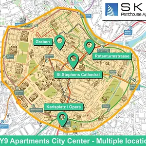 Appartement Sky9 Center